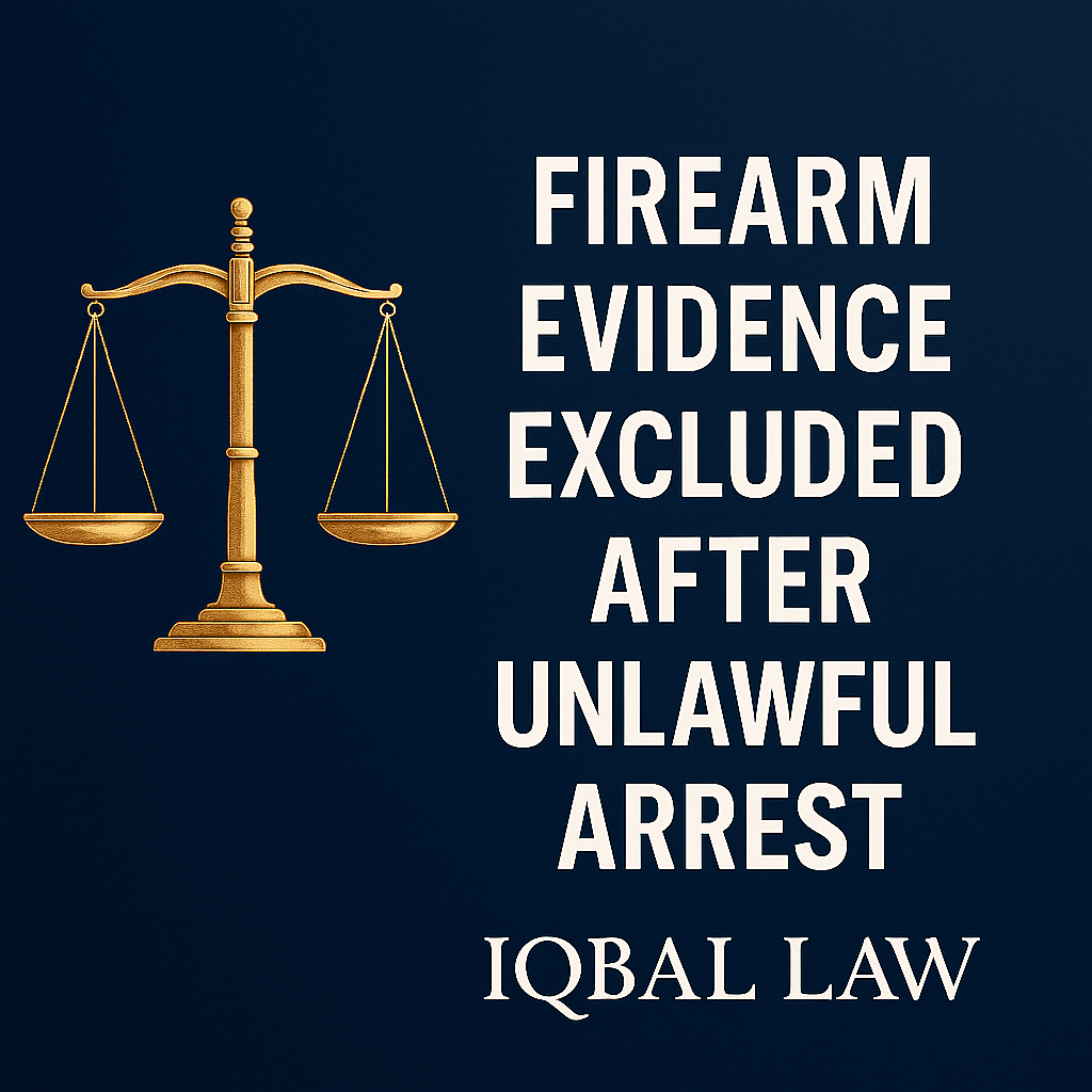 Evidence excluded after unlawful arrest